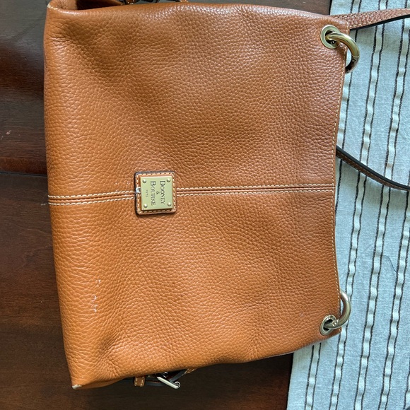 Dooney crossbody purse in a camel color - Picture 12 of 13